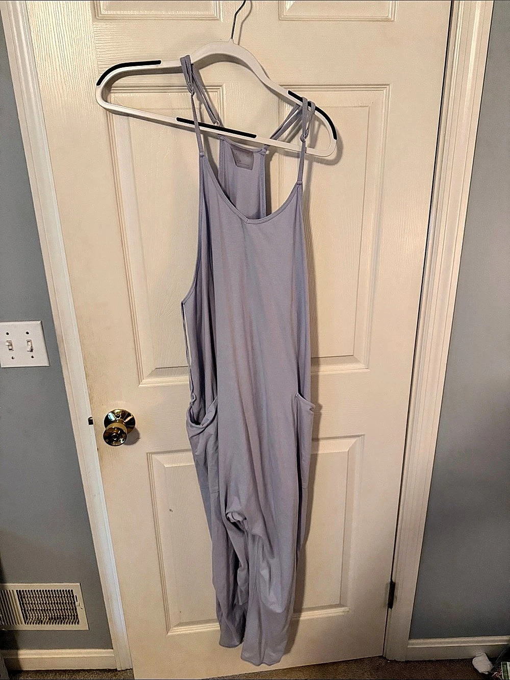 Free Movement Women's Wide Leg Jumpsuit in Purple Size Medium maternity